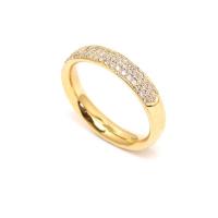 טבעת 3 שורות יהלומים קלאסית 