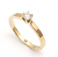 טבעת אירוסין זהב צהוב - ויטה
